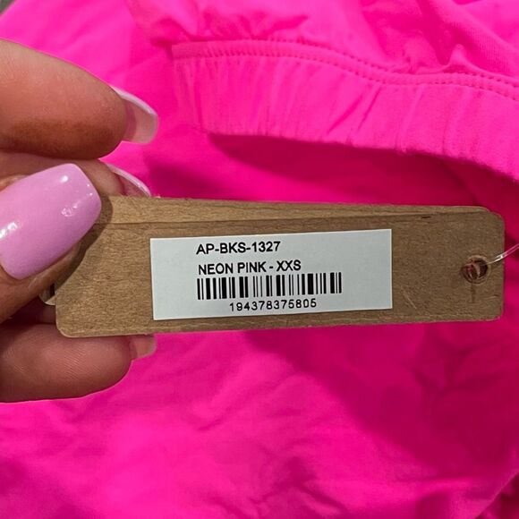 NWT Skims Fits Everybody Bike Shorts Neon Pink Size XXS - Picture 3 of 4